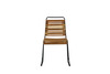 Söögitool Venture Design Bois, 59 x 57 x 86 cm, must alumiinium / akaatsia, naturaalne