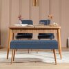 Söögitoa komplekt Kalune Design Vina 1048-3, 129 x 80 cm, mänd/tumesinine