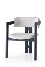 Söögitool Hanah Home CO-045, kreemjas/must, puitraam