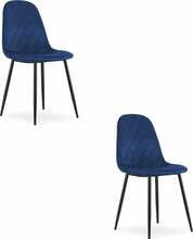 Toolide komplekt Hurtmeblowy Asti, 50.5 x 44.5 x 87.5 cm, tumesinine samet, 2 tk