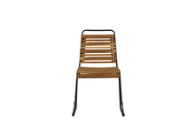 Söögitool Venture Design Bois, 59 x 57 x 86 cm, must alumiinium / akaatsia, naturaalne
