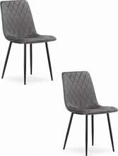Toolide komplekt Leobert Turin, 53 x 44.5 x 88.5 cm, tumehall samet, 2 tk