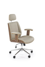 Kontoritool Halmar Timber O.Chair, pähkel/beež