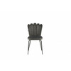 Söögitool Venture Home Limhamn, 54 x 44.5 x 82.5 cm, 2 tk, must/hall, samet