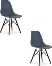 Toolide komplekt Leobert Osaka, 54 x 46 x 81 cm, tumehall/must, 2 tk
