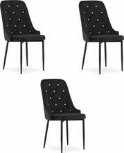 Toolide komplekt Leobert Amore, 41 x 48 x 93 cm, must, 3 tk