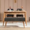 Söögitoa komplekt Kalune Design Vina 1053 - 3, 129 x 75 x 80 cm, mänd/antratsiit
