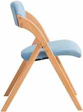 Kokkupandav tool Sobuy FST92-BL, 47 x 60 x 77 cm, heledast pruunist/helesinisest kangast