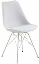 Söögitool Actona Eris 78145, 54 x 48.5 x 85.5 cm, valge