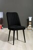 Toolide komplekt Kalune Design Vega 107BCK1106, 4 tk, matt, must, 45 x 46 x 92 cm
