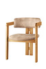 Söögitool Hanah Home CO-041, 58 x 76 x 49 cm, tamm, beež