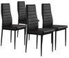 Toolide komplekt ModernHome, 4 tk, 41 x 43 x 98 cm, matt, must