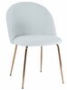 Söögitool Home4you Beetle 10396, 54 x 56 x 78 cm, kuldne/valge