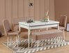 Söögitoa komplekt Kalune Design Vina 0900, 5 tk, valge/pruun