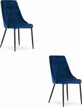 Toolide komplekt Leobert Imola, 46 x 48.5 x 91.5 cm, tumesinine samet, 2 tk