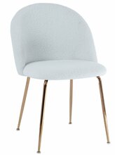 Söögitool Home4you Beetle 10396, 54 x 56 x 78 cm, kuldne/valge