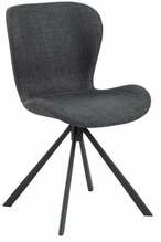 Söögitoolide komplekt Actona Batilda, 2 tk, 53 x 46.5 x 81 cm, tumehall