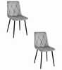 Toolide komplekt Leobert Libra, 54 x 44.5 x 86.5 cm, helehall samet/must, 2 tk
