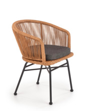 Söögitool Halmar K400, 55 x 47 x 74 cm, heledapruun