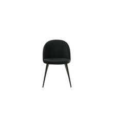 Söögitoolid Venture Home Velvet, 2 tk, must, samet