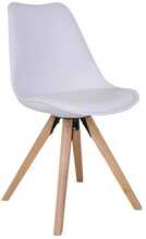 Söögitoolide komplekt House Nordic Bergen, 55 x 48 x 86 cm, valge/puit