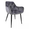 Söögitool Home4you Brita, 57 x 61 x 83 cm, must/hall