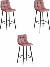 Toolide komplekt Leobert Arceto, 3 tk, 43.5 x 32.5 x 104 cm, tumeroosa/must