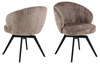 Söögitool Actona Darlene, 60 x 58.5 x 80 cm, taupe, käetugedega