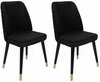 Toolide komplekt Kalune Design Hugo 366 V2 974NMB1669, 2 tk, 49 x 50 x 90 cm, matt, kuldne/must