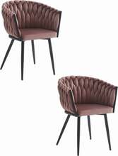 Toolide komplekt Leobert Orion, 55 x 61 x 79 cm, must/roosa, 2 tk