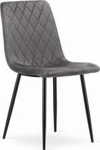 Söögitool Hurtmeblowy Turin, 53 x 44.5 x 88.5 cm, tumehall samet