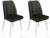 Toolide komplekt Kalune Design Alfa 494 V2, 49 x 50 x 90 cm, matt, valge/roheline, 2 tk