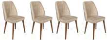 Toolide komplekt Kalune Design Alfa 464 V4, 49 x 50 x 90 cm, matt, kreemjas/pähkel, 4 tk