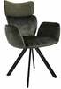 Söögitool Home4you Eddy 10333, 63 x 55 x 89 cm, roheline