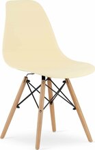 Toolide komplekt Leobert Osaka, 54 x 46 x 81 cm, kreemjas/naturaalsed jalad, 2 tk