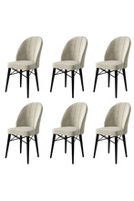 Toolide komplekt Hanah Home Ritim, 6 tk, 44 x 96 x 42 cm, beež/must