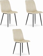 Toolide komplekt Leobert Lava, 51 x 43 x 90 cm, beež/must, 3 tk