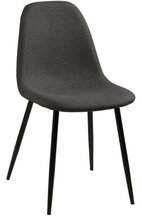 Söögitoolide komplekt Home4you Wilma, 44.5 x 56 x 84 cm, tumehall, 4 tk