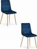2-toaline toolikomplekt Leobert Libra, 54 x 44.5 x 86.5 cm, sinine/pruun