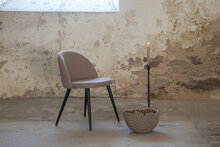 Söögitool Venture Design, 57 x 76.5 x 50cm, samet, beež
