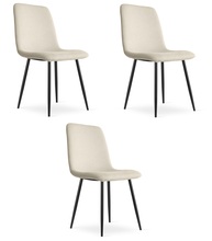 Toolide komplekt Leobert Rift, 3 tk, beež, mustad jalad