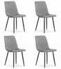 Toolide komplekt Leobert Turin, 4 tk, helehall samet, hall/must