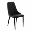 Söögitool Homla Louis Quilter 848969, 59 x 44 x 88 cm, matt, must