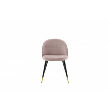 Söögitool Venture Home Velvet, 57 x 50 x 76.5 cm, roosa/messing, samet, 2 tk