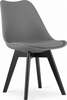 Söögitool Hurtmeblowy Mark, 43 x 49 x 82 cm, hall/must
