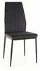 Söögitool Signal Meble Atom Velvet, 52 x 44 x 93 cm, must
