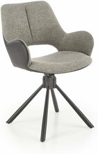 Söögitool Halmar K494, 59 x 57 x 85 cm, must/hall