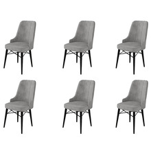 Toolide komplekt Hanah Home Pare, 6 tk, hall/must, metallraam