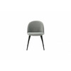 Söögitool Venture Home Velvet, 57 x 50 x 76.5 cm, 2 tk, must/hall, samet