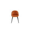 Söögitool Venture Home Velvet, 57 x 50 x 76.5 cm, must/pruun